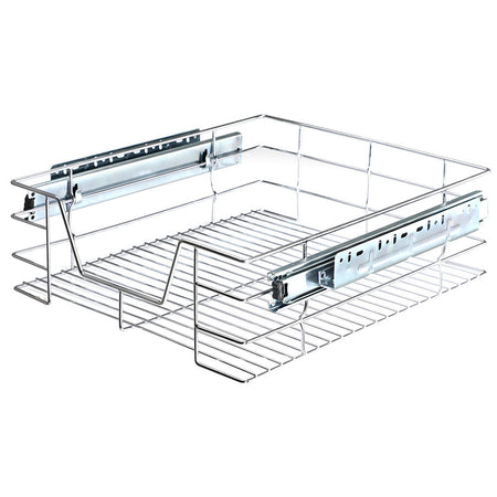 Cassetto Telescopico Cucina 50cm Cestello Acciaio Estraibile Organizer Salvaspazio