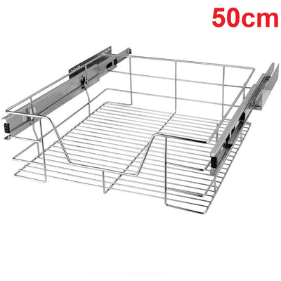 Cassetto Telescopico Cucina 50cm Cestello Acciaio Estraibile Organizer Salvaspazio