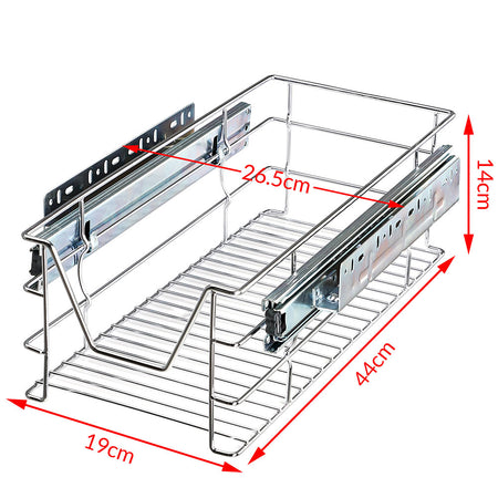 Cassetto Telescopico Cucina 30cm Cestello Acciaio Estraibile Organizer Salvaspazio