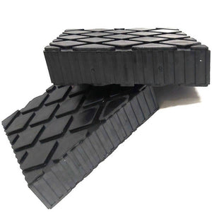 Set 2 Pezzi Tamponi In Gomma Per Ponti Sollevatori Tampone 16 X 12 X 5 Cm