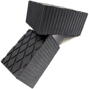 Set 2 Pezzi Tamponi In Gomma Per Ponti Sollevatori Tampone 16 X 12 X 8 Cm