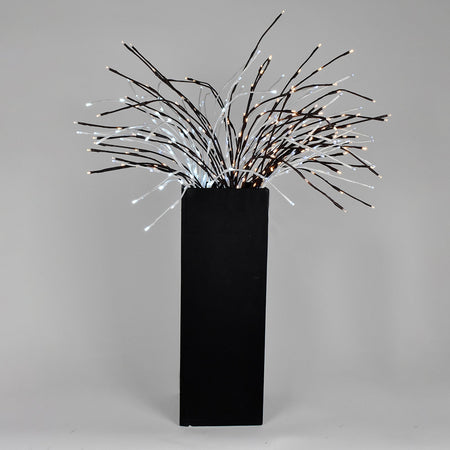 Rami luminosi con ciuffi bianchi di 80 led a luce fissa da 75 cm