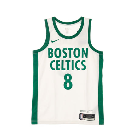 NIKE NBA Canotta Basket Uomo Nba Swingman Jersey City Edition 2020 No 8 Kemba Walker Boscel White/clover da uomo