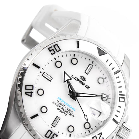 Orologio LORENZ donna Submarine gomma bianco