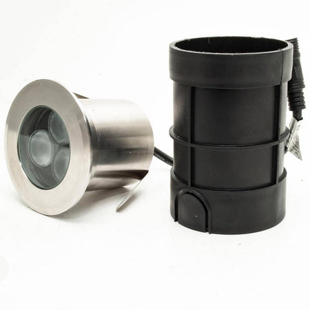 Faretto Led 24v Rgbw Calpestabile Incasso 65mm Ip68 Segnapassi 9 W Rgb 4000k Dmx