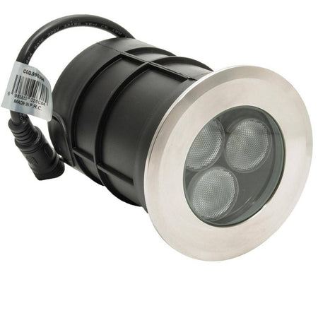 Faretto Led 24v Rgbw Calpestabile Incasso 65mm Ip68 Segnapassi 9 W Rgb 4000k Dmx