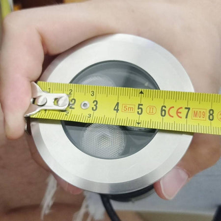 Faretto Led 24v Rgbw Calpestabile Incasso 65mm Ip68 Segnapassi 9 W Rgb 4000k Dmx