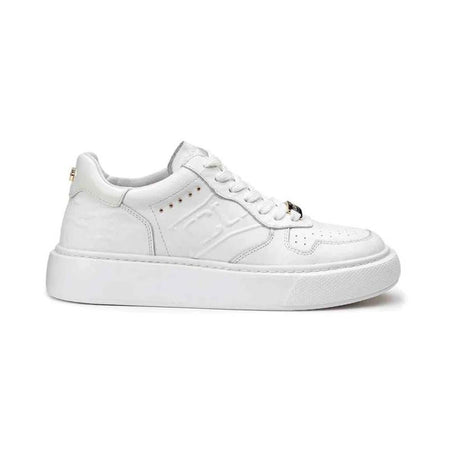 CULT MAIDEN 3967 LOW W FLOWER PRINT Sneakers donna bianca CLW396701