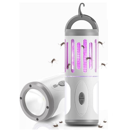 Zanzariera Elettrica LED 3in1 Torcia Anti zanzare Portatile Casa Campeggio