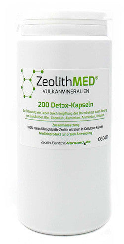 Zeolite med detox 200 capsule