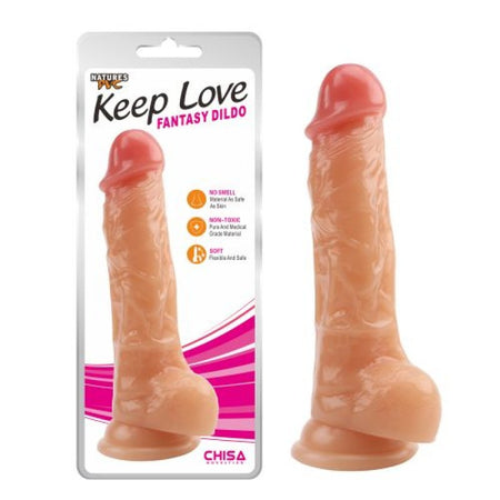 Fantasy Dildo con Ventosa e Testicoli 18 cm