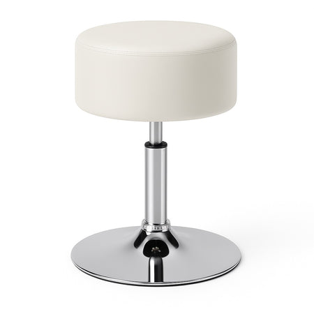 Sgabello Lavoro Make Up Toeletta Seduta Rotante Altezza Regolabile Comodo 130kg Bianco