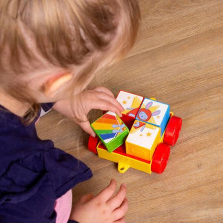 Trenino Bing con Cubi Numerati Carrozza Removibile Gioco Educativo Bambini 18 Mesi