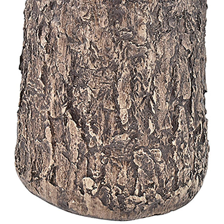 Base Supporto Albero di Natale Tronco Universale Resina Ferro Marrone H 33 cm