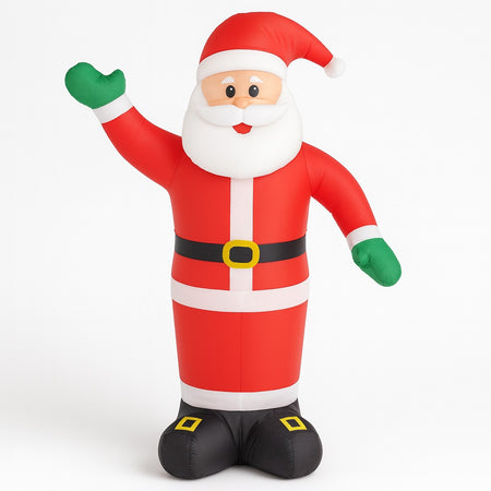 Gonfiabile Babbo Natale 240cm con LED per Esterno e Interno Natalizio Impermeabile