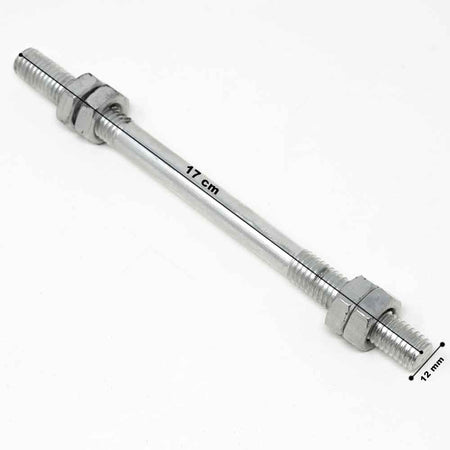 Ruota Piena Antiforatura Carriola 35cm PU Gialla con Asse Acciaio 17cm Resistente