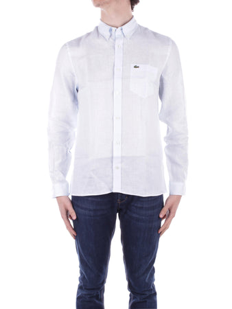 Lacoste Camicie Celeste da uomo