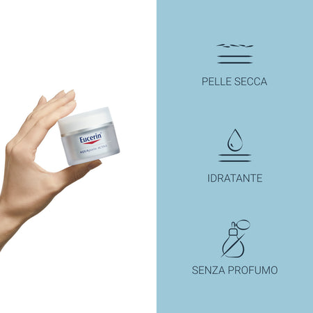 Eucerin Aquaporin Active Rich crema viso idratante per pelli secche e sensibili 50ml