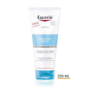 Eucerin After Sun Sensitive Relief gel-crema viso e corpo doposole per tutti i tipi di pelle 250ml
