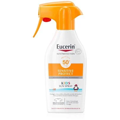 Eucerin Sun Protection Sensitive Protect Kids spray corpo solare per bambino SPF50+ 250ml