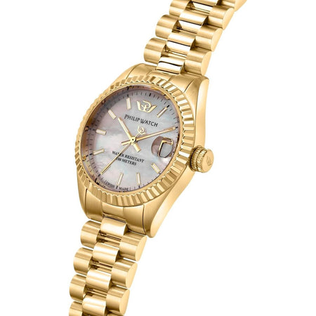 Orologio PHILIP WATCH donna Caribe data dorato / madreperla
