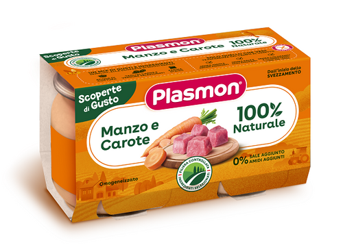 Plasmon omog manzo carote 2pz