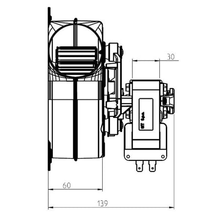 Estrattore - aspiratore fumi EVAGOLD30 stufe a pellet 14706121