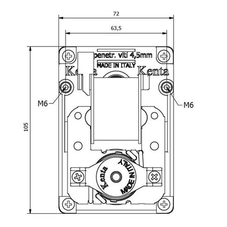 Motoriduttore Kenta K9177164 stufe a pellet 14702093