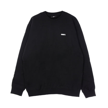 OBEY Felpa Girocollo Uomo Bold Premium Crew Fleece Black da uomo