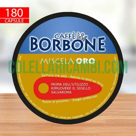180 Capsule Caffè Borbone Miscela Oro Compatibili Nescafè Dolce Gusto
