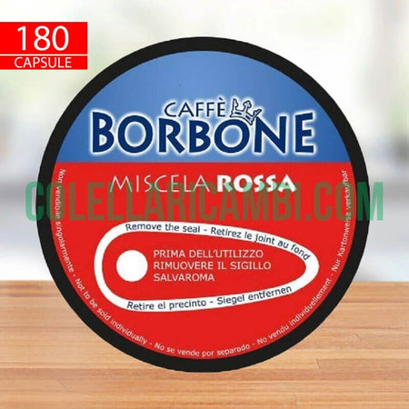 180 Capsule Caffè Borbone Miscela Rossa Compatibili Nescafè Dolce Gusto