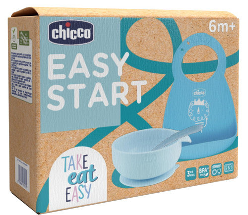 Ch set pappa sil 6m+ azzurro