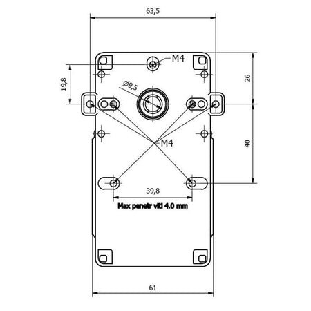 Motoriduttore Kenta K9115058 stufe a pellet 14702083
