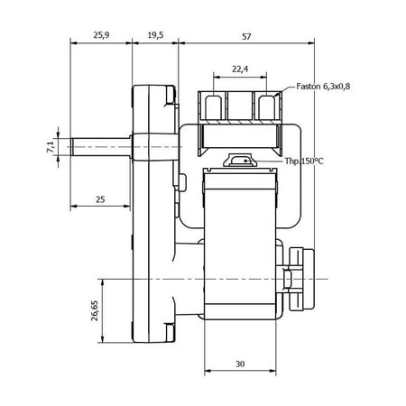 Motoriduttore Kenta K9115058 stufe a pellet 14702083