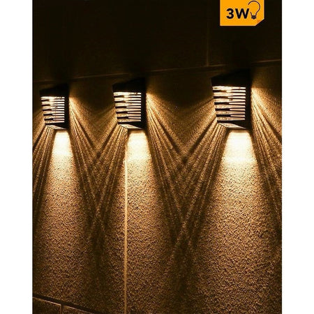 Applique Led Ricaricabile 3watt Con Pannello Solare Ip65 Luce 3000k 6500k Yh0614