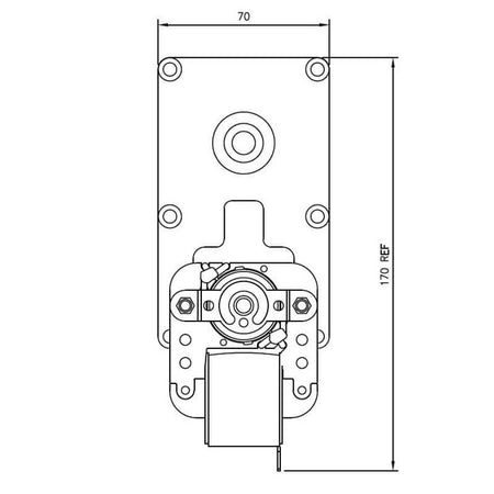 Motoriduttore Mellor FB1365 stufe a pellet 14702032