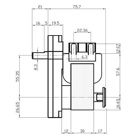 Motoriduttore Kenta K9115002 stufe a pellet 14702087
