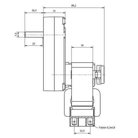 Motoriduttore Kenta K9175004 stufe a pellet 14702072