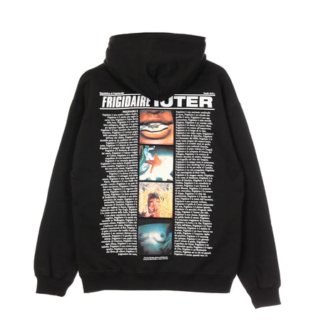 IUTER Felpa Leggera Cappuccio Uomo Pola Hoodie X Frigidaire Black da uomo