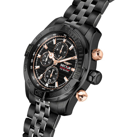 Orologio SECTOR Diving Team cronografo acciaio nero