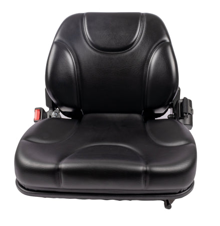 Sedile MUL020MA in sky nero con sospensione meccanica microswitch e cintura