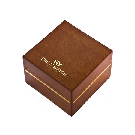 Orologio PHILIP WATCH uomo Roma automatico data acciaio / nero