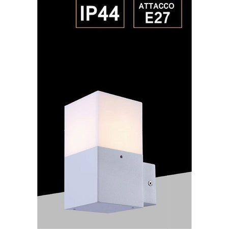 Applique A Muro Per Esterno Lampada Da Parete In Alluminio Attacco E27 Ip44 B160