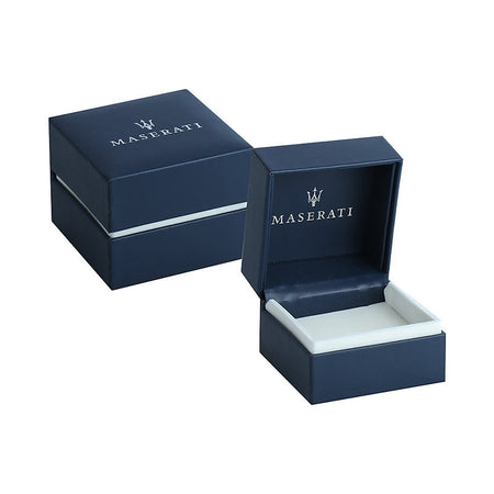 Gemelli MASERATI uomo tondi acciaio logo