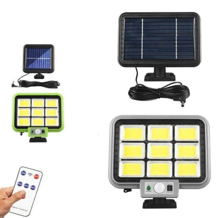 Faro Solare Con Pannello Faretto Sensore Di Movimento 252 Led Cob Hs-8022