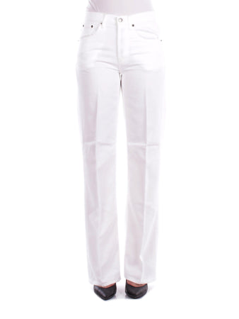 Dondup Pantaloni Bianco da donna