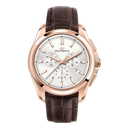Orologio PHILIP WATCH uomo Amalfi cronografo pelle marrone
