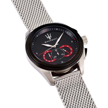 Orologio MASERATI uomo Traguardo cronografo acciaio / nero