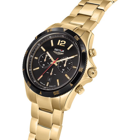Orologio SECTOR uomo 650 cronografo acciaio dorato / nero