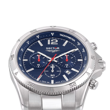 Orologio SECTOR uomo 650 cronografo acciaio / blu